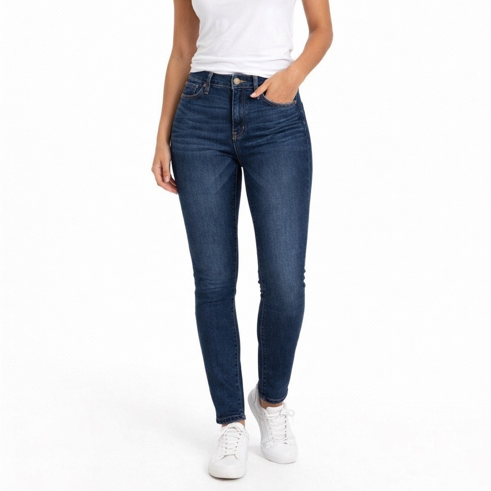 J.Crew Mercantile Mid-Rise Skinny Jeans Size 31 / 12 / L Dark Wash‎